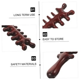 FOMIYES Hair Massage Comb Massager Scalp Massage Comb Scraping Scalp Comb Body Acupoint Massage Comb Anti-static Comb Acupoint Massage Tool Scalp Care Comb Scalp Caring Comb Wooden