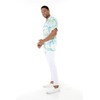 Matchable Family Hawaiian Luau Shirts, Orchid Breeze White, Men, Large