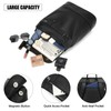 MYHOZEE Laptop Backpack for Women and Men, PU Leather Backpack