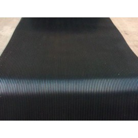 ALL ABOUT RUBBER RIB RUBBER MATTING BLACK  1/8 THK X 36"WIDE X 10 FT LONG