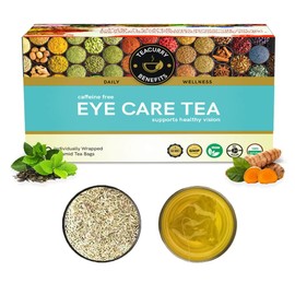 TEACURRY Eye Care Tea (30 Tea Bags, Pack of 1 Month) - Helps to Eye Wellness, Improve Vision, and Promotes Relaxation