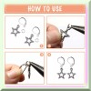 UNIQUE INFANT 200pcs Hypoallergenic French Earring Hooks in Silver and