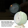 Alarm Clock Silent Non Ticking Metal Paint Power Saving Eye