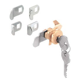 Prime-Line U 9940 Mailbox Lock – Replacement, Multipurpose Mailbox Lock for Several Brands – Brass Finish, ILCO 1003M Keyway, Opens Counter-Clockwise with 90º Rotation (1 Set)