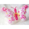 Henbrandt NEW PINK INFLATABLE BUTTERFLY TOY ON WRIST BAND BRACELET