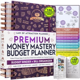 Budget Planner & Bill Organizer - A 12 Monthly Planner Journey to Financial Freedom, Undated Budget Book, Budget Organizer and Budget Planner with Cash Envelopes