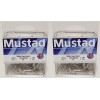 Mustad 2 Boxes Mustad Hooks 37140-NI-2/0 Wide Gap Kahle Fluke