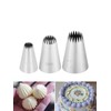 French Star Piping Tip for Eclairs,Churros,Shells,Flowers,& Scalloped Designs,3 Sizes