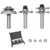 2PCS Tongue and Groove Adjustable Router Bit Set & 45