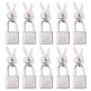 10 Pcs Vintage Style Cute Square Padlocks Antique Style Luggage