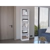 Tuhome Home Xs Bookcase with 5-Tier Shelves and Slim Design