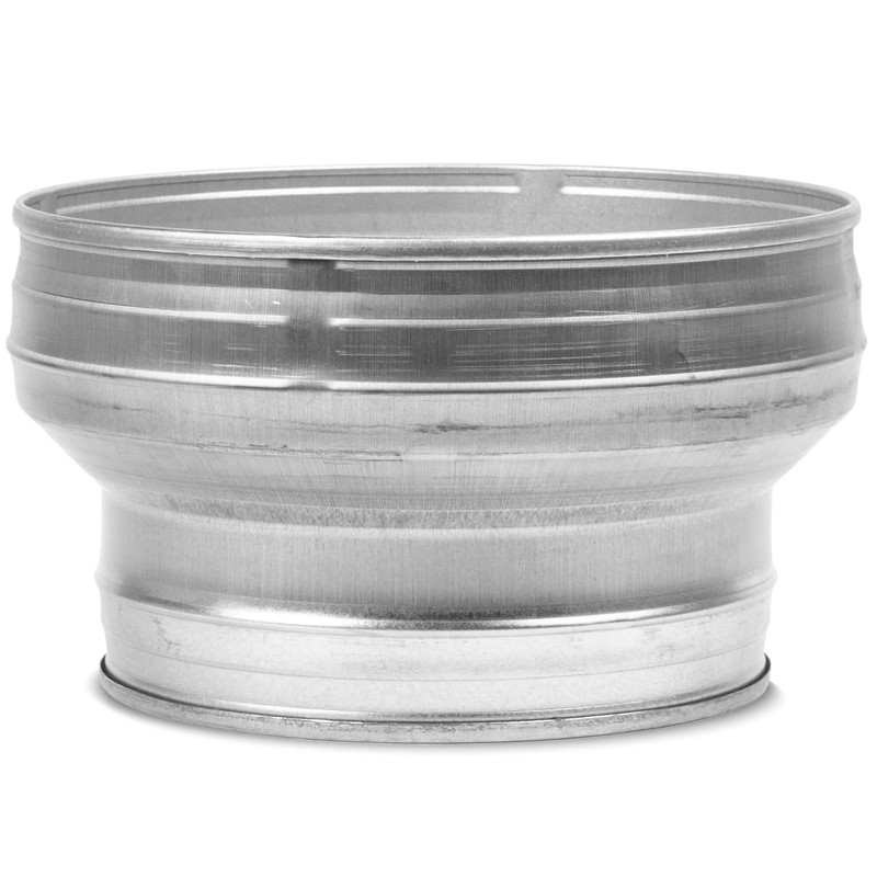 10" to 8" Inch Ventilation Duct Reducer - Galvanized Steel