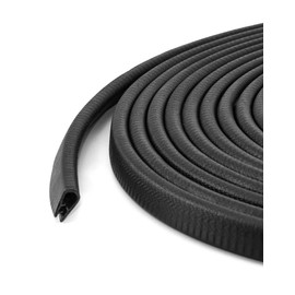 QWORK Seal Strip, 40 Feet Edge Trim, EDPM Rubber Seal Trim for Cars, Boats, Trucks, RVs, Fits Edge 1/16" to 1/8"