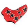L Shape PU Leather Star Embroidery Semicircular Waterproof Thicken Plush