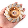 HRLORKC 4 Inch Concrete Turbo Diamond Grinding Cup Wheel 12
