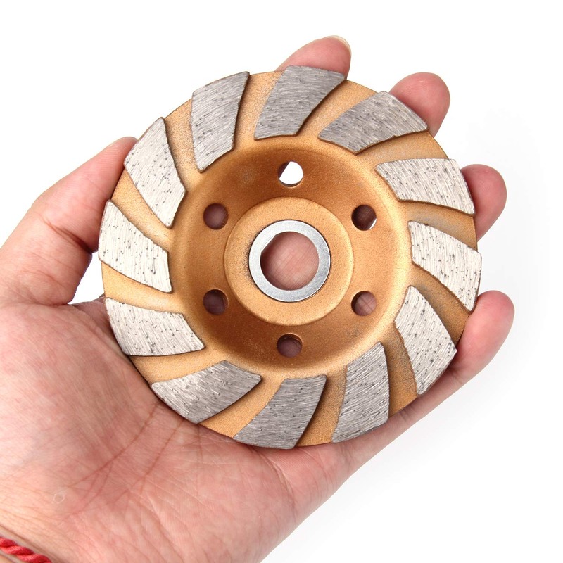 HRLORKC 4 Inch Concrete Turbo Diamond Grinding Cup Wheel 12