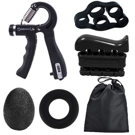 5Pcs Fingers Strength Trainer Wrist Forearm Strengthener Gym Fitness Count Hand Grip Strength Trainer Set