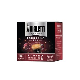 Bialetti 96080095/M Kaffee-Kapseln Torino, Alu, 16 Stück