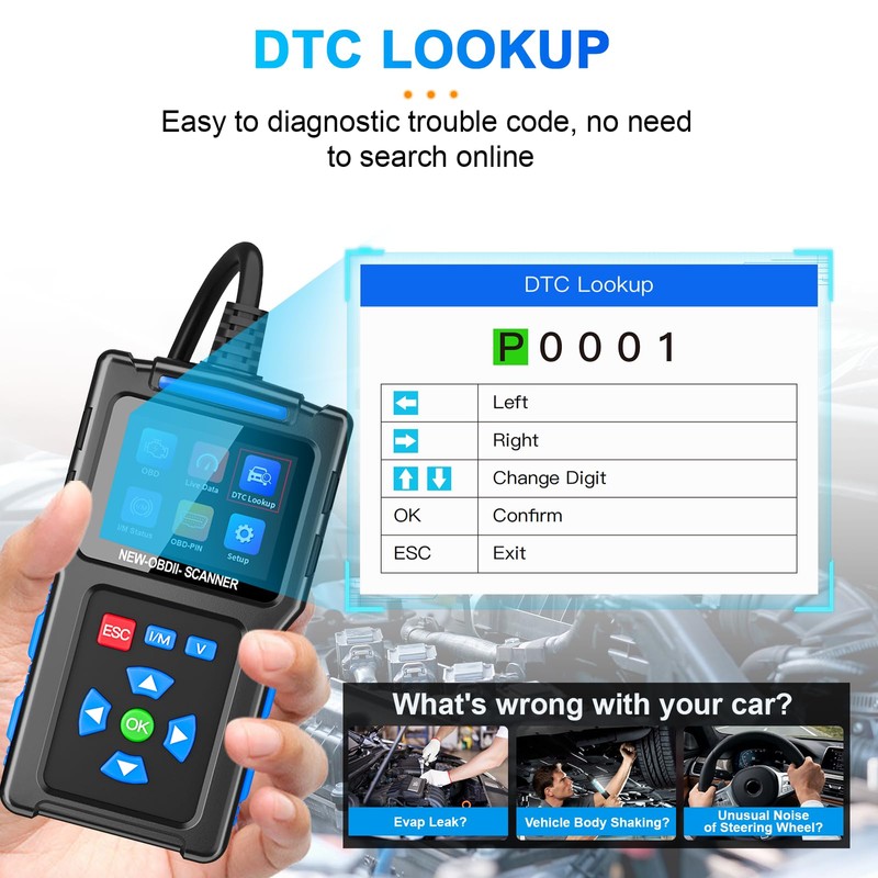 Check Engine Code Reader, Car Diagnostic Scanner, Vehicle Code Reader
