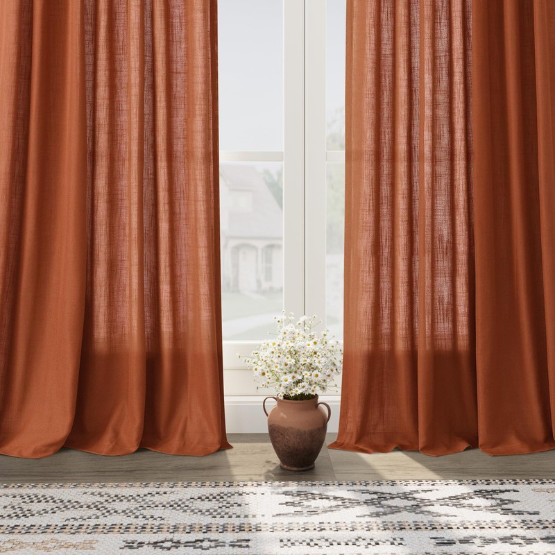 Extra Long Curtains 120 inch Length 2 Panels Back Tab