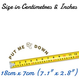 Fun 'Put Me Down' Toilet Seat Funny Sticker Bathroom Accessories (Gold)