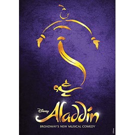 ELITEPRINT BEST UK MUSICAL THEATRE POSTERS ALADDIN On 250gsm PRINT MATERIAL ART CARD A4 Reproduction Poster