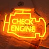 Check Engine Neon Light Sign, Garage LED Light Decor, Dimmable