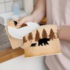 3PCS Wild Animal Deer Moose Bear Forest Camping Kitchen Towel