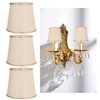 3Pcs Small Lamp Shades Soft Cloth Hand Crafted Safe Design