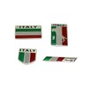 Speed mao Stylish Italian Emblem Plate Sticker Set of 4