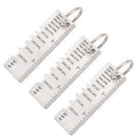 Ausla 3 Stück Metallblech Dicke Messgerät Edelstahl Draht Schweißen für Schweißprüfung Kessel Brücke Schiffbau