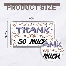 Acooruiteng Thank You Cards Multipack Pack Small Thank You Card Greeting Cards for Wedding Business and Formal All Occasion for Men Women 50 Pack