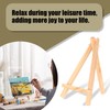 21 Pcs Mini Easel Stand for Display, Wooden Display Stands