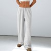 Djeanxa Low Rise Sweatpants for Women Y2K Straight Wide Leg