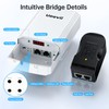 Wireless Bridge with 2 Brackets, UeeVii 5.8G Point to Point
