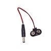 9V Battery Clip with 2.1mm X 5.5mm Male DC Plug,