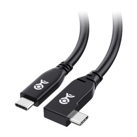 Cable Matters 40Gbps Right Angle USB 4 Cable 3.3 ft, Support 8K@60Hz Video, 240W Charging, USB4 Cable Right Angle/USB C Display Cable, Compatible with Thunderbolt 4, MacBook, XPS, Surface Pro