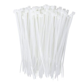 200 Pack Bulk KOOWIN Small 4 Inch Nylon Plastic Cable Zip Ties Wire Wraps White