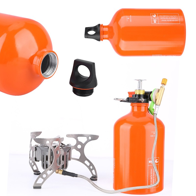 1000ML Portable Gas Stove Tank Oil Containers Fuel Storage For