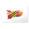 CafePress Space Rocket Vehicle Sticker Rectangle Bumper Sticker Car Decal