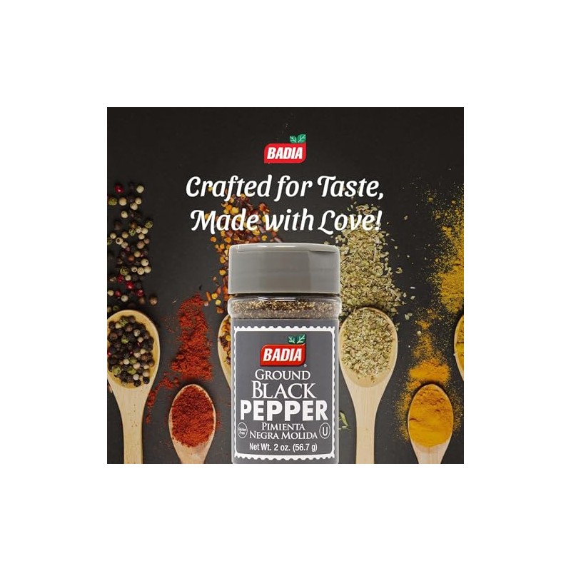 Badia Pepper Ground Black, 2 Oz (Pack Of 8)