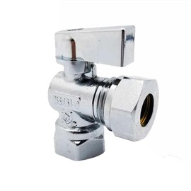 GULUANT Replacement 1/2 Inch FIP x 1/2 Inch Slip Joint Quarter Turn Brass Angle Stop Valve for Thrifco Plumbing 4406460