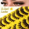 10 Pairs 5 Styles Mixed Clear Band Artificial Eyelashes Cat
