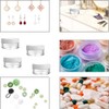 Transparent Empty Containers, 4 Pieces Cream Jars, Mini Tins, Cosmetic
