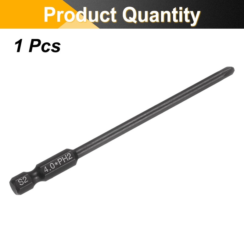 sourcing map #2 Phillips Screwdriver Bit PH2 1/4" Hex Shank