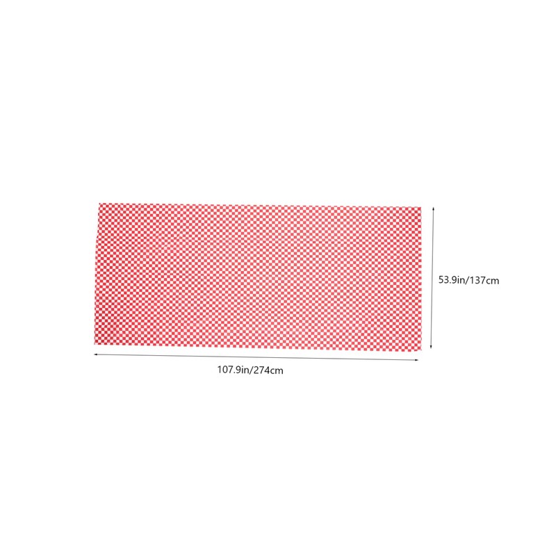 iplusmile 2Pcs Checkered Rectangular Tablecloths Thick Cotton Linen Table Covers