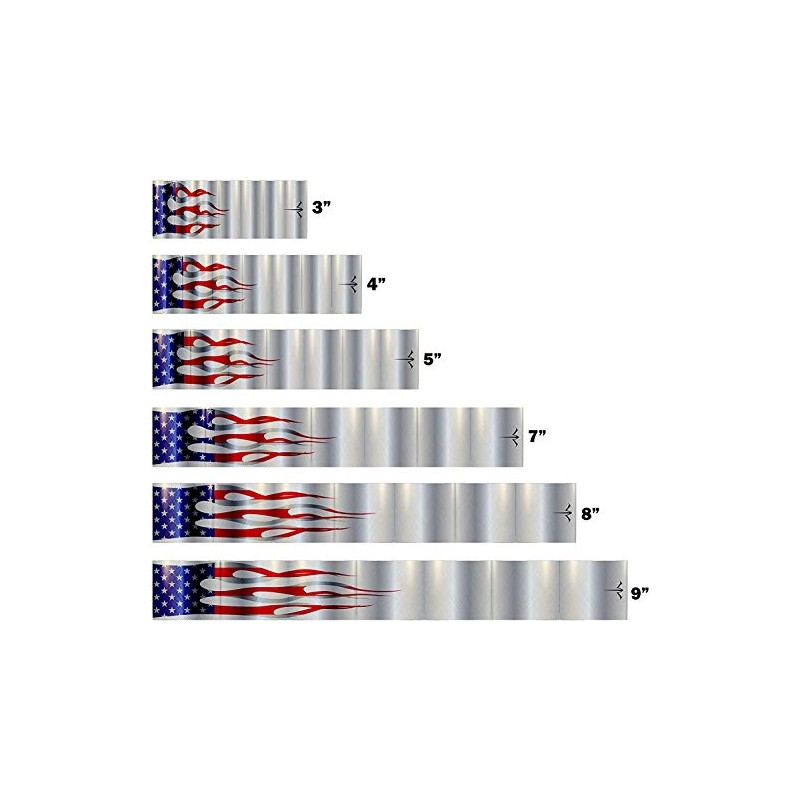 White Water Archery Non-Laminated Metallic USA Flag Arrow Wraps 15