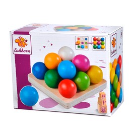 Eichhorn 100003462 Ball Sorting Game, Skill Game with 14 Coloured Balls, Motor Skills Game for Children from 12 Months