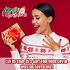 Christmas False Nails, 24 Pieces Christmas Red False Nails Set,