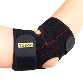 Yosoo Verstellbare Neopren Tennis Golfer Ellenbogen-Bandage Wrap Arm Halteband Band